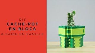 Cache-pot en blocs LEGO