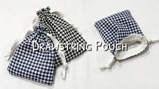 [Sewing Vlog] Drawstring Pouch / Tas Serut Mini