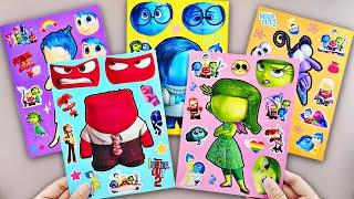 PaperDIY Inside Out 2 Movie DIY Sticker Book with Anger, Joy, Sadness, Disgust, Fear #insideout