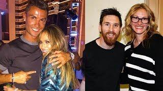 when celebrities meet their favourite football players