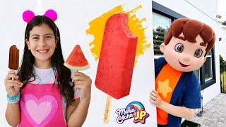 Maria Clara e JP na história do sorvete mais saudável e saboroso para crianças