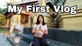 My First Vlog| Went To Chongkham Raj Vihara Buddhists Temple