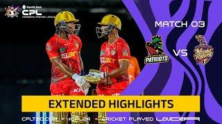 Extended Highlights | St Kitts and Nevis Patriots vs Trinbago Knight Riders | CPL 2024