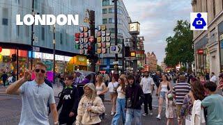 London Sunset Walk  SOHO, Piccadilly Circus to Trafalgar Square | Central London Walking Tour HDR