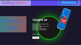 THUMPS UP Product in Coding Station| HTML CSS | Loader CSS Animation