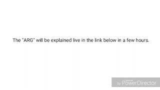 ARG explanation will be in a few hours