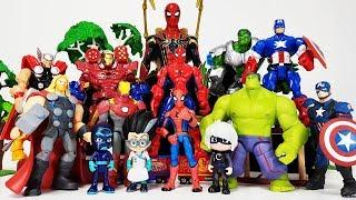 Romeo Created The Avengers Clone~!  Hulk, Iron man, Thor, Captain America, Spider Man Toys Play