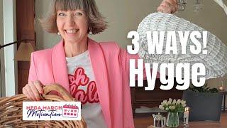 3 ways I organize our Danish home - hygge baskets! Mega March Motivation!