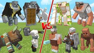 MINECRAFT RAID vs VILLAGER in Minecraft Mob Battle