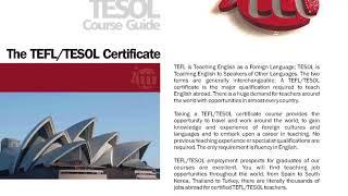 The TEFL/TESOL Certificate | International TEFL and TESOL Training (ITTT)