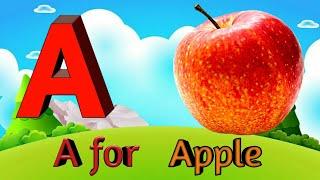 A For Apple, ABCD, English Alphabet Video.