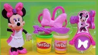 2014 Hasbro Play Doh Minnie Bowtique Set Make Bows & Shoes MsDisneyReviews play doh playdough