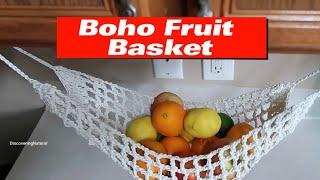 Boho Macrame Fruit Hanging Basket