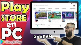  Como tener la PLAY STORE en tu PC | Google Play para PC [RAPIDO ] -2gb ram- (ACTUALIZADO 2023)