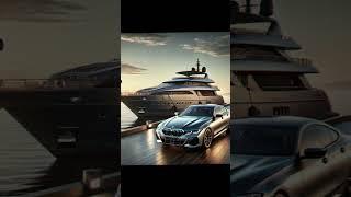 Luxury on Land and Sea: BMW and Yacht Lifestyle" #shorts