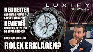 Rolex Kauf erklagen? MoonSwatch Snoopy, Cactus Jack & AP Neuheiten, Porsche, AMG, Louis Vuitton