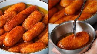 Suji Cham Cham Recipe | Semolina Sweets Recipe | Suji Sweets Dessert Recipe | Delicious Cham Cham