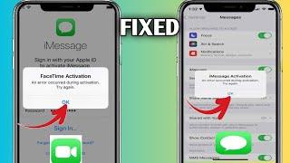 How To Fix iMessage and Facetime Activation Error on iphone | An error occurred during imessage