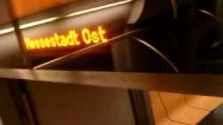 Deutsch/Englische Endhaltestellenansage im C-Zug/ Fahrt nach Messestadt Ost