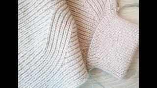 Полупатентная резинка. Вязание спицами. Knit Solo