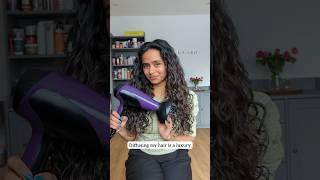 Diffusing my hair is a Luxury | How to dry/ diffuse Curly Wavy Hair | Styling Curly Wavy Hair