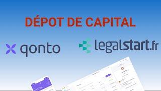 Dépôt de capital - Offre Qonto - Legalstart