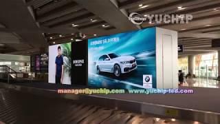 YUCHIP P2 Indoor Fixed HD LED Advertising Screen In Airport