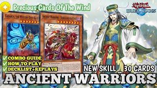 [ANCIENT WARRIORS] 30 CARDS WITH KAIJU AMAZING DECK & SKILL( Best Way To Play)IN YU-GI-OH DUEL LINKS