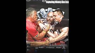 John Brzenk tested the strength of Oleg Petrenko  #johnbrzenk #armwrestling #shortsvideo #fyp