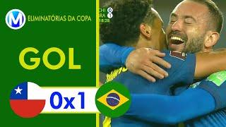 Chile 0x1 Brasil | Gol | Eliminatórias da Copa 2022 (Globo)