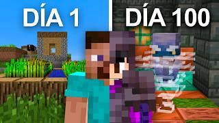 Sobreviví 100 Días en TODAS LAS VERSIONES de Minecraft