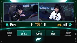 [2024 GSL S2] Ro.8 Group A Match1 Maru vs soO