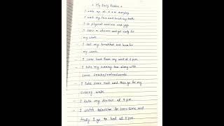 My Daily Routine 10 Lines in English/ essay on daily routine/ English may daily routine viral video