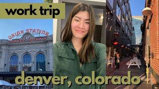 WORK TRIP TO DENVER, COLORADO! travel day, exploring CO before work begins!