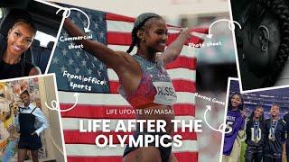 MASAI RUSSELL: LIFE AFTER WINNING THE OLYMPICS | travel, house hunting, last meet, etc