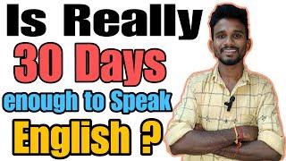 Is 30 days enough for becoming fluent in English? | English with Bhanu||