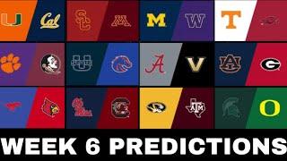 College Football Picks & *PREDICTIONS* for Week 6