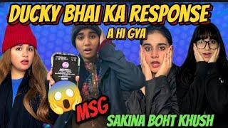 Ducky Bhai ne Response De dia | Sakina Boht Khush Ho Gyi️ | Moona and Sakina