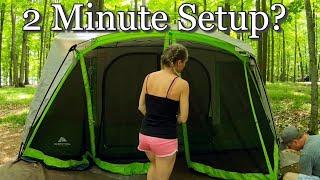 Ozark Trail 9 Person Insta Tent Review | 2 Minute Setup?