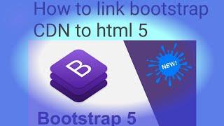 Bootstrap CDN link with HTML 5 in Visual Studio code|