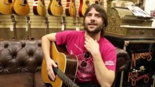 Robert Schwartzman playing a 1963 Martin D-28 at Norman's Rare Guitars