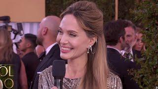 Angelina Jolie on Daughter Zahara as Her Golden Globes Date (Exclusive)