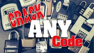 Crack Combination Lock Codes! No Code? No Problem!