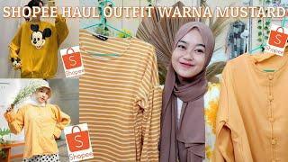 SHOPEE HAUL OUTFIT SERBA MUSTARD || Husna Karolina Agustina