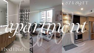 574 SQ FT LUXURY APARTMENT TOUR: DC metro area 1-bed 1-bath, RH & west elm dupes, couch under 2k!