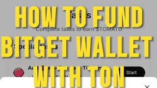 HOW TO FUND BITGET WALLET WITH TONFOR TOMARKET #cryptocurrency #tomarketairdrop