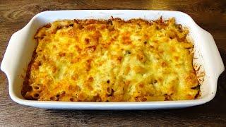 Irresistible Casserole with Chicken Fillet and Macaroni. Great recipe!