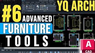 YQArch Furniture Layout AutoCAD - Best Tutorial