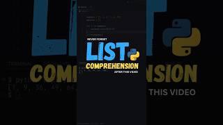 List Comprehension in Python #python #coding #programming #learnpython