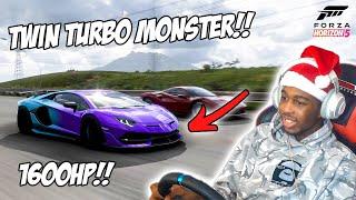 1600HP LAMBORGHINI SVJ DOMINATES ONLINE RACERS IN FORZA HORIZON 5!!!